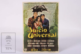 Original 1963 Il Giudizio Universale / Movie Advt Brochure - Vittorio De Sica - 15 X 10,5 Cm - Werbetrailer