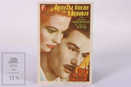 Original 1940's Dangerous Moonlight / Movie Advt Brochure - Anton WalbrookSally Gray  - 13 X 8,5 Cm - Pubblicitari