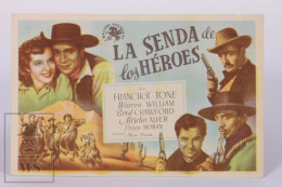 Original 1940's Trail Of The Vigilantes / Movie Advt Brochure - Allan Dwan -  Franchot Tone  - 8,5 X 13 Cm - Cinema Advertisement