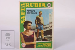 Original 1957 Saeta Rubia / Movie Advt Brochure - Alfredo Di Stéfano, Donatella Marrosu  - 12,5 X 8,8 Cm - Cinema Advertisement