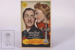 Original 1944 The Emperor's Candlesticks / Movie Advt Brochure - William Powell, Luise Rainer - 13,5 X 8,5 Cm - Pubblicitari