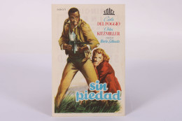 Original 1940's Senza Pietà / Movie Advt Brochure - Carla Del Poggio - Alberto Lattuada - 13,2 X 8,5 Cm - Pubblicitari