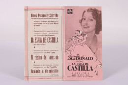 Original 1940's The Firefly / Movie Advt Brochure - Jeanette MacDonald, Allan Jones, Warren William - 11,5 X 11 Cm - Pubblicitari