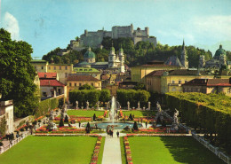 SALZBURG, MIRABELLGARTEN, ARCHITECTURE, PARK, FOUNTAIN, CASTLE, STATUE, AUSTRIA, POSTCARD - Salzburg Stadt