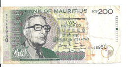 MAURICE 200 RUPEES ND1998 VF P 45 - Mauricio