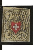 1850 Rayon II Z 16II Obl Signé  Won Der Weid - 1843-1852 Poste Federali E Cantonali