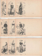 CPA Précurseurs RARE Série Complète De 30 Cartes Ill Escudier Costumes Et Scènes Deux Sèvres (79) Vendée (85) - Collections & Lots