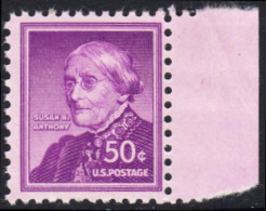 !a! USA Sc# 1051 MNH SINGLE W/ Right Margin - Liberty Issue: Susan B. Anthony - Nuovi