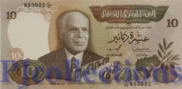 TUNISIA 10 DINARS 1986 PICK 84 UNC - Tunisie