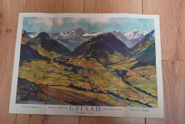 Dépliant Touristique De Gstaad En Suisse En été, Magnifiques Illustrations. - Dépliants Touristiques