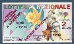 °°° Biglietto N. 5581 - Lotteria Nazionale °°° - Biglietti Della Lotteria