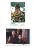 TIBET CHINA - LOT OF 2 POSTCARDS - TYPES ET SCENES ETHNIC ETHNIQUE COSTUMES NATIONALES - Tibet