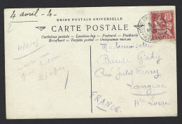 W08 - Egypt - 1915 Postcard Alexandria > France - Cancel Corr D'armees - Military Post - Pc Mosque Prophet Daniel - Covers & Documents