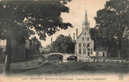 BELGIQUE - Bruges - Entrée Du Béguinage - Ingang Van't Bégijnhof - Carte Postale Ancienne - Brugge