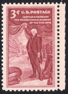 !a! USA Sc# 1064 MNH SINGLE W/ Right Margin (a2) - Pennsylvania Academy Of The Fine Arts - Ungebraucht