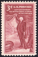 !a! USA Sc# 1064 MNH SINGLE - Pennsylvania Academy Of The Fine Arts - Ongebruikt