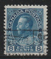 CANADA - N°115 Obl (1918-25) George V : 8c Bleu - Used Stamps