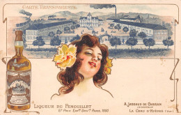 La CRAU D'Hyères (Var) - Liqueur Du Fenouillet, A. Jassaud De Cabran - Femme, Pin-up, Lithographie Art Nouveau - La Crau