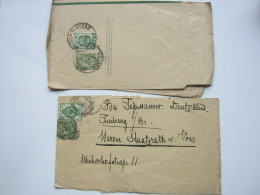 RUSSLAND , 1902 , 2 Streifbänder Mit Zusatzfrankatur Nach  Deutschland - Enteros Postales
