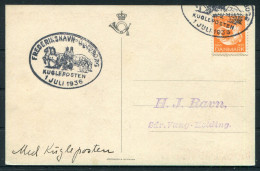 1936 Denmark Kugleposten Postcard  - Brieven En Documenten