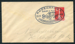 1938 Denmark Copenhagen Landbrugsudstillingen Exhibition Postcoach Mail Cover - Storia Postale