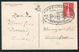 1938 Denmark Copenhagen Landbrugsudstillingen Exhibition Postcoach Mail Postcard - Cartas & Documentos