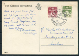 1951 Denmark "Det Rullende Postkonter" Postbus Postcard - Aarhus - Cartas & Documentos