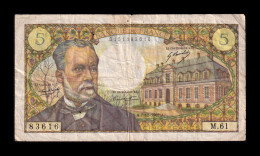 Francia France 5 Francs Louis Pasteur 1967 Pick 146b Bc/Mbc F/Vf - 5 F 1966-1970 ''Pasteur''