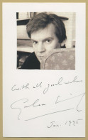 Graham Swift - English Writer - Rare Authentic Signed Card + Photo - 1995 - Schrijvers