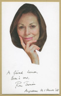 Rose Tremain - English Novelist - Authentic Signed Card + Photo - 2008 - Ecrivains
