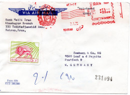 74835 - Iran - 1975 - 29R AbsFreistpl A R-LpBf TEHRAN -> Westdeutschland - Iran