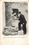 COUPLE - Ah ! Laissez Moi Lire Dans Vos Yeux Si Je Dois Aimer Encore - Mise En Scène - Carte Postale Ancienne - Paare