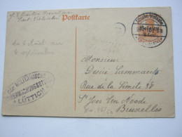 1917 , ALTSALM - VIELSALM  , Klarer Stempel Auf  Ganzsache Mit Zensur - Armada Alemana