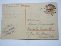 1917 , ALTSALM - VIELSALM  , Klarer Stempel Auf  Ganzsache Mit Zensur - Armée Allemande