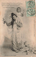 FANTAISIE - Femme - L'Arrivée Du Printemps - Louis Papin - Jeune Femme Avec Une Fillette - Carte Postale Ancienne - Women