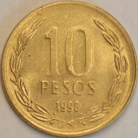 Chile - 10 Pesos 1998, KM# 228.2 (#3442) - Cile