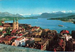 SUISSE - Luzern - Hofkirche Mit Alpen - La Hofkirche Et Les Alpes - Carte Postale - Lucerna