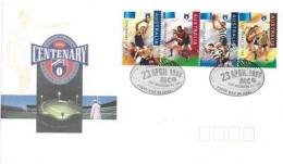 Australian Football (Centenaire) Australian Rules Football AFL. Special Cover  Melbourne Australia 1996 - Storia Postale