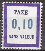 France - Fictif YT FT 18 (1965 Et 1968) - 0,10 Violet Et Et Bleu-gris. Neuf ** - Phantom