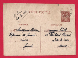 !!! ENTIER IRIS OBLITÉRATION KINDIA, GUINÉE FRANÇAISE POUR LA FRANCE, DE 1942 - Briefe U. Dokumente