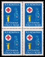 ROMANIA - CINDERELLA : SAPTAMINA CRUCII ROSII / SEMAINE DE LA CROIX ROUGE / RED CROSS WEEK - BLOC De 4 - MNH (an045) - Revenue Stamps