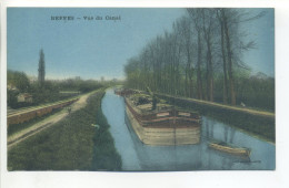 CPA (18 Cher) - BEFFES - Vue Du Canal Latéral à La Loire - Péniches - Sancergues