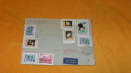 ENVELOPPE ANCIENNE DE 1965../ CACHETS BUDAPEST HONGRIE POUR SKOKIE ILLINOIS USA + TIMBRES X10 - Covers & Documents