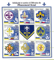A9527 - TCHAD -  ERROR MISPERF Stamp Sheet - 2022 -Mouvement Scout - Autres & Non Classés