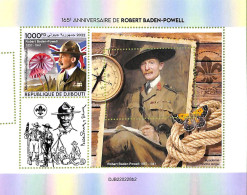 A7492 - DJIBOUTI - ERROR MISPERF Stamp Sheet - 2022 SCOUTS Robert Baden-Powell - Other & Unclassified