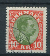 Denmark 1927-28. King Christian X. 10 Kr. USED. Excellent Condition!! - Gebraucht