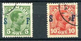 Denmark 1917. King Christian X. "Soldiers' Stamps" Complete Set Of 2. USED. Excellent Condition!! - Gebraucht