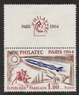 FRANCE Paris Philatec 1964 : 1422 Avec Vignette Et Bande 1417 A** (1414 à 1417), Neufs Trace Charnières Cf Scans - Unused Stamps