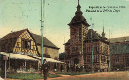 BELGIQUE - Exposition De Bruxelles 1910 - Pavillon De La Ville De Liège - Colorisé - Carte Postale Ancienne - Expositions Universelles