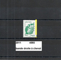 Variété De 2011 Neuf** Y&T N° 4593 Bande Droite à Cheval - Nuovi